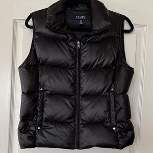 Chaps Women's Sleek Black Quilted Vest